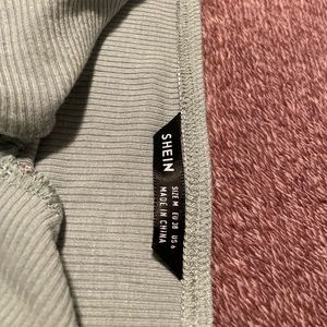 Tie front rib-knit bustier tube top